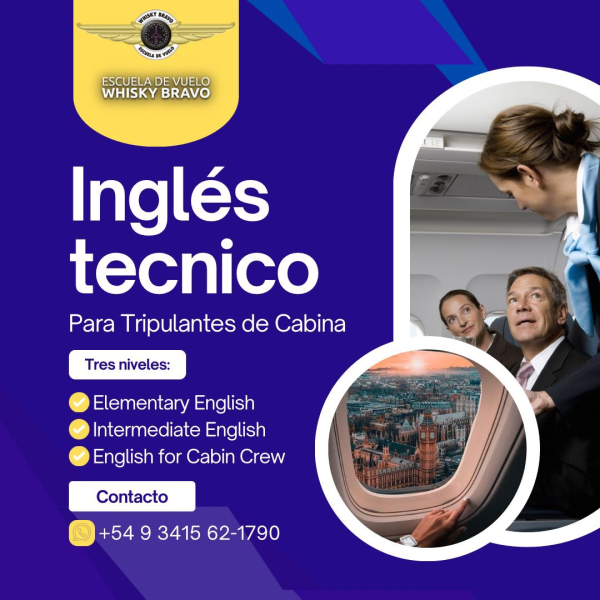 Curso ingles tecnico para Tipulante de Cabina de Pasajeros